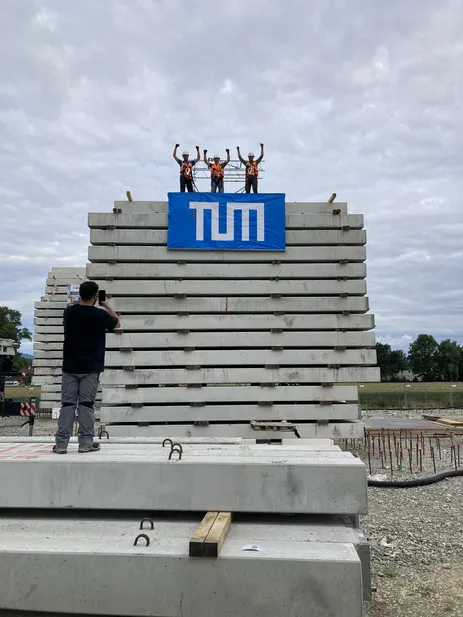 Belastungseinrichtung Testfeld 1 - Flachgründung der TUM